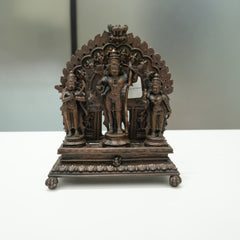 Copper Ram Darbar with Prabhamandap Idol (5 Inch)