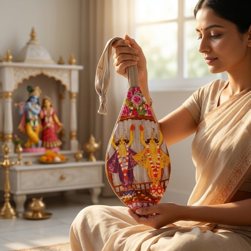 Pure Cotton Mala Jholi Bag