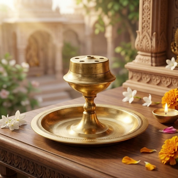 Brass Agarbatti Stand No. 5