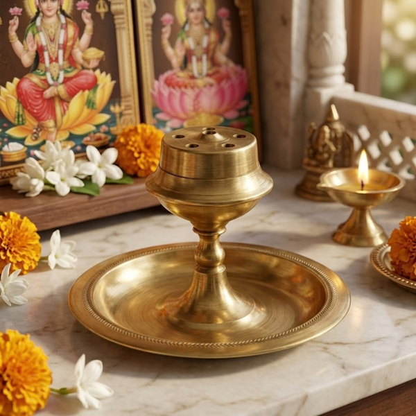 Brass Agarbatti Stand No. 5