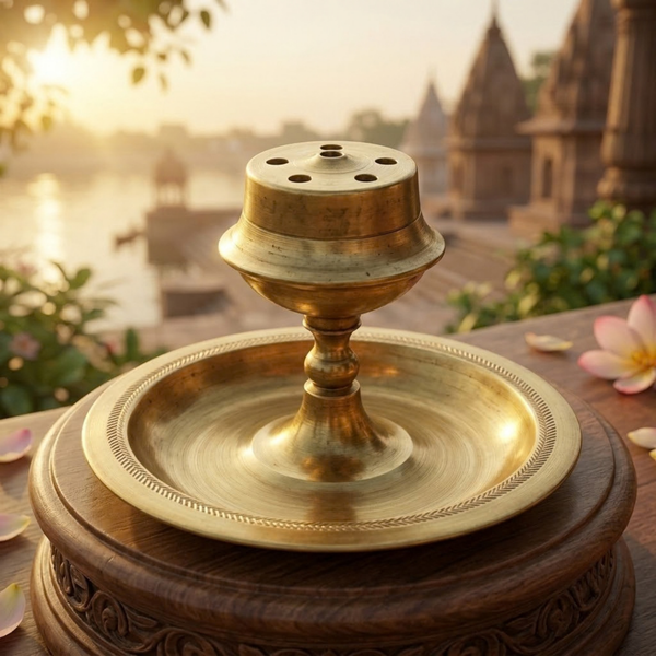 Brass Agarbatti Stand No. 5