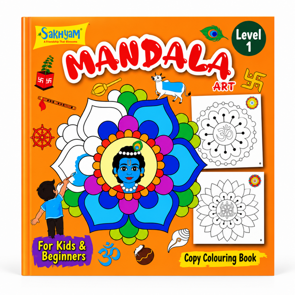 Mandala Art Level 1 Colouring Book (English)