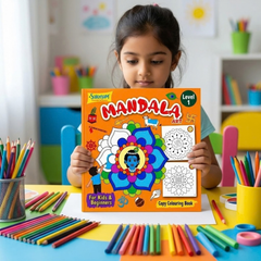 Mandala Art Level 1 Colouring Book (English)