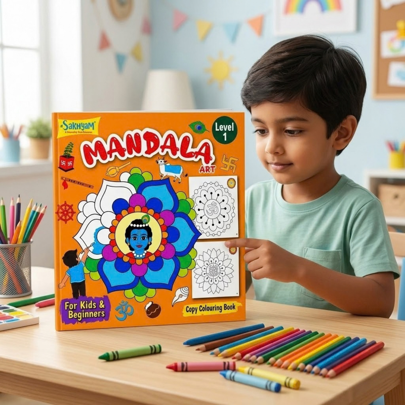 Mandala Art Level 1 Colouring Book (English)