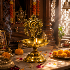 Brass Puja Diya