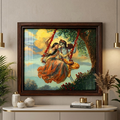 Bal Gopal Makhan Eating Glow Frame (5 x 6 Inches)
