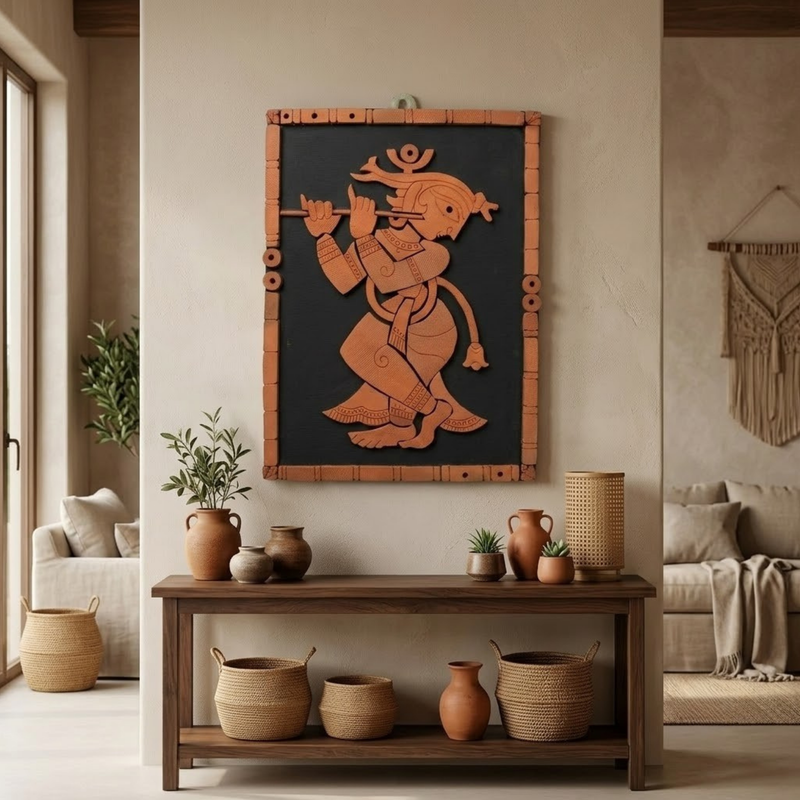 Terracotta Krishna Boards