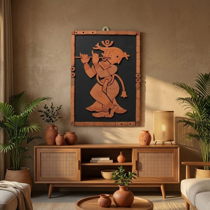 Terracotta Krishna Boards