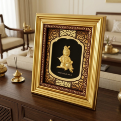 Bal Gopal Gold Plated Photo Frame (15 × 18 in)