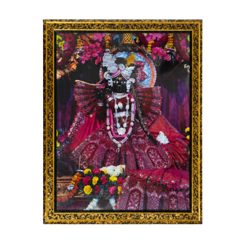 Bankey Bihari Ji Backlit Translight Wooden Photo Frame