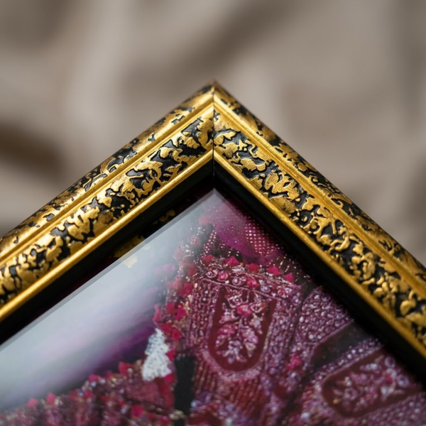 Bankey Bihari Ji Backlit Translight Wooden Photo Frame