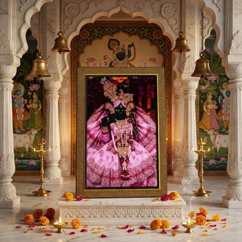 Bankey Bihari Ji Backlit Translight Photo Frame