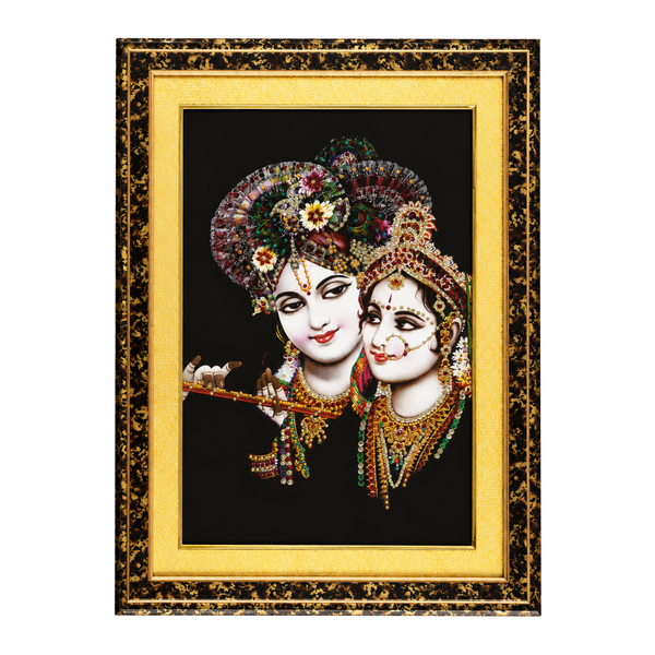 Bankey Bihari Ji Premium Double Layered Photo Frame