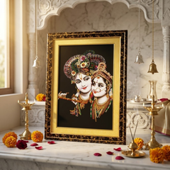 Bankey Bihari Ji Premium Double Layered Photo Frame