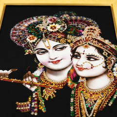 Bankey Bihari Ji Premium Double Layered Photo Frame