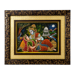 Radha Krishna Gold Painting