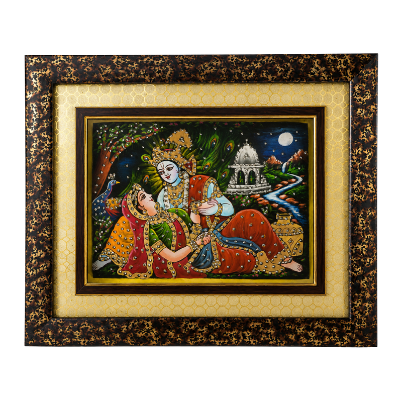 Radha Krishna Gold Painting