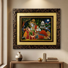 Radha Krishna Gold Painting