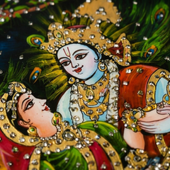 Radha Krishna Gold Painting
