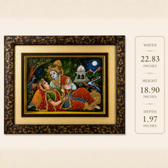 Radha Krishna Gold Painting