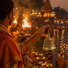 Brass Om Puja Bell