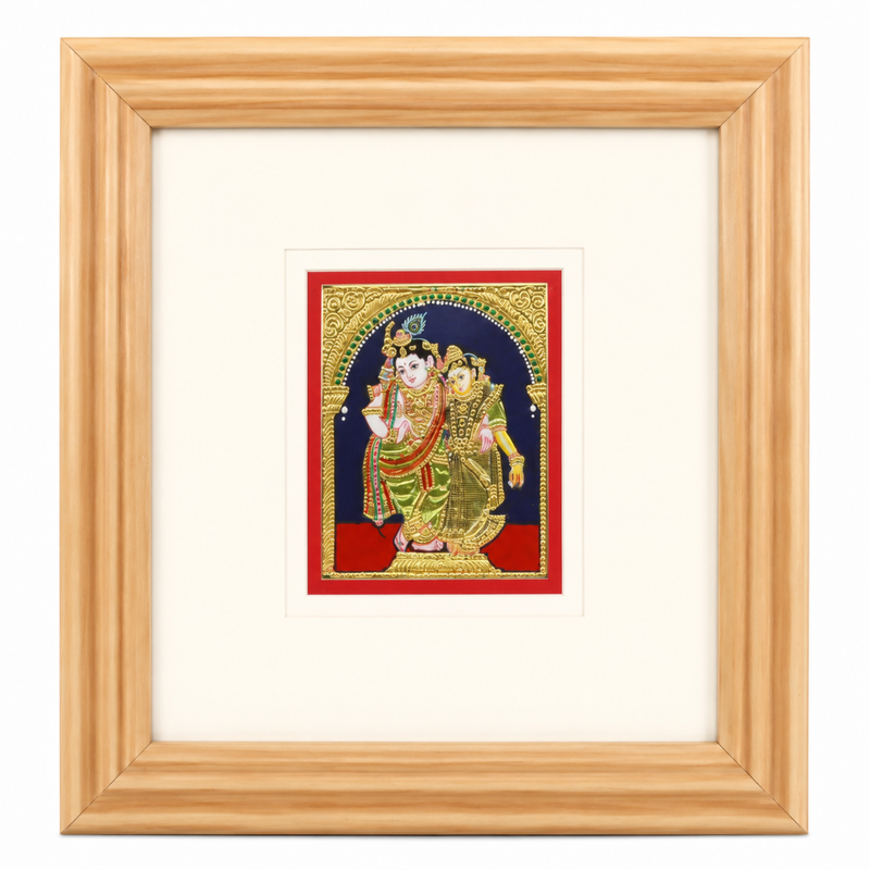 Radha Krishna Tanjore Painting