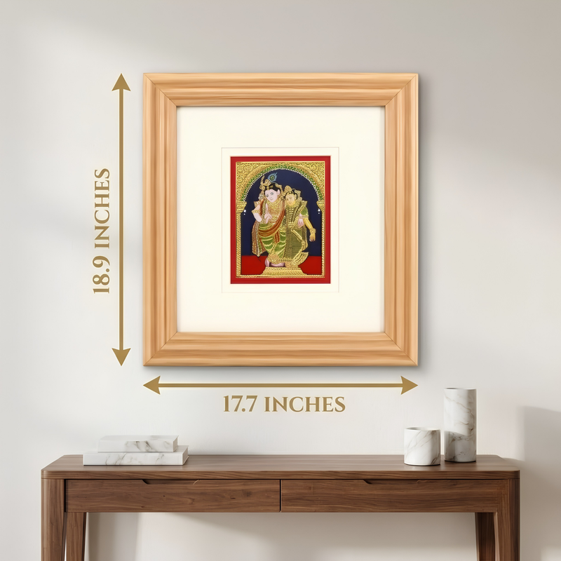 Radha Krishna Tanjore Painting