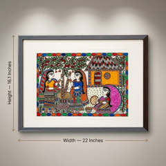 Radha Madhubani Painting 17”×21”