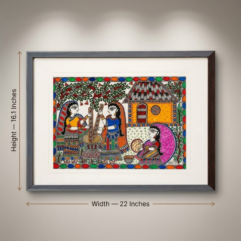 Radha Madhubani Painting 17”×21”