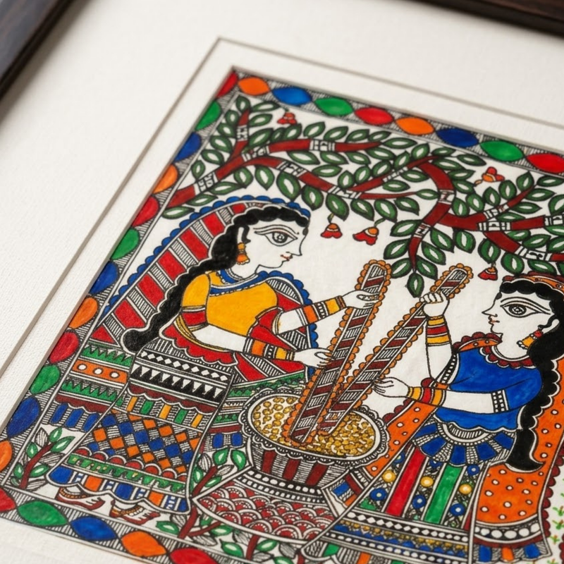 Radha Madhubani Painting 17”×21”