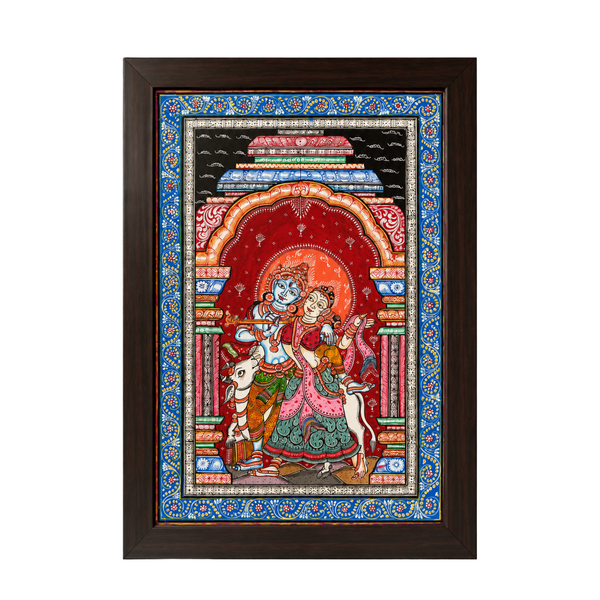 Handmade Painting Radha Krishna