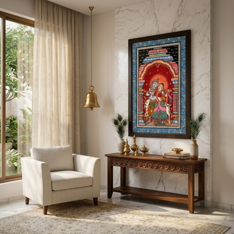 Handmade Painting Radha Krishna