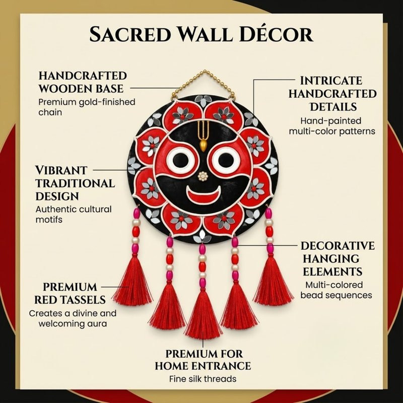Jagannath Ji Wall Hanging (12 in)