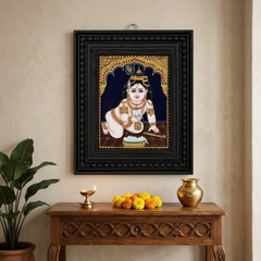 Butter Krishna Tanjore Gold Foil Painting