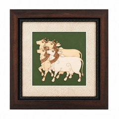 Sacred Cows Wood Inlay Photo Frame