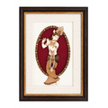 Lord Krishna Wood Inlay Photo Frame