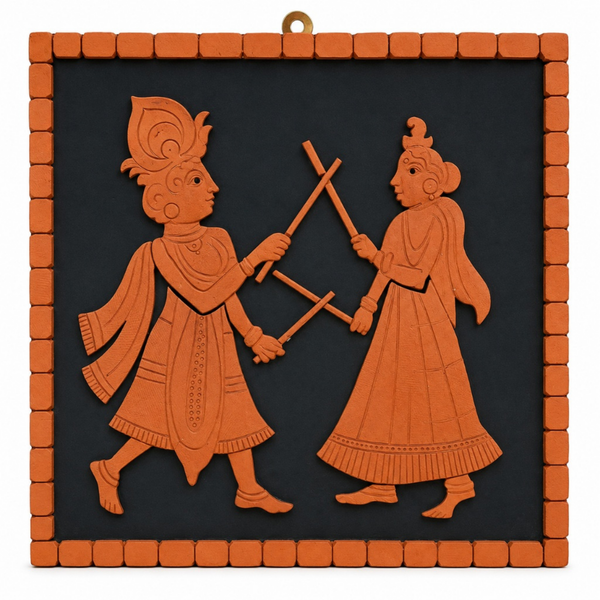 Radha Krishna Gabra Dance Terracotta