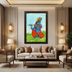 Krishna Cow Digital Photo Frame