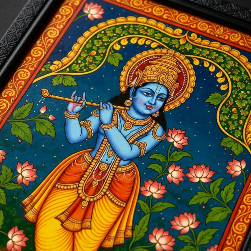Krishna Cow Digital Photo Frame