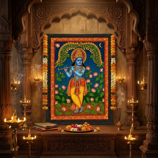Krishna Cow Digital Photo Frame