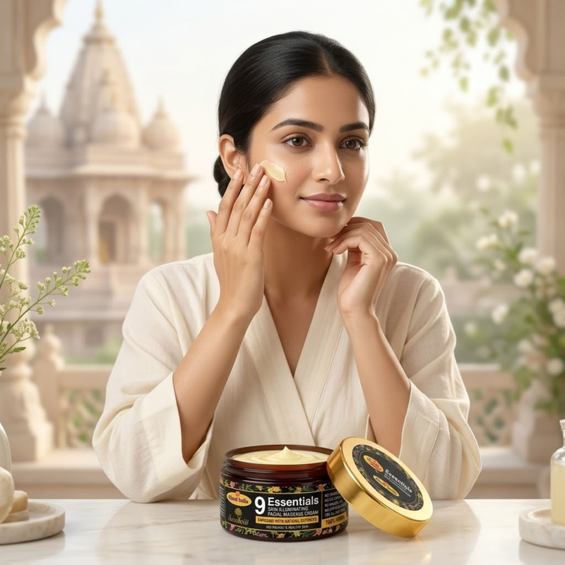9 Essential Facial Massage Cream 50g