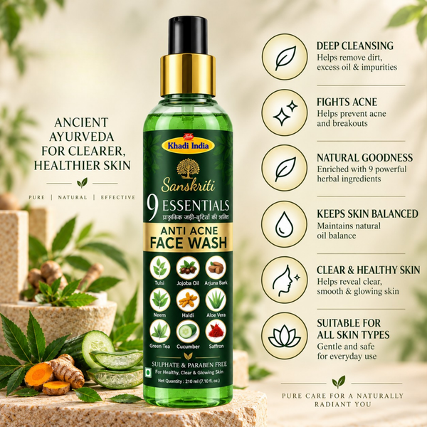 9 Essential Face Wash 210ml