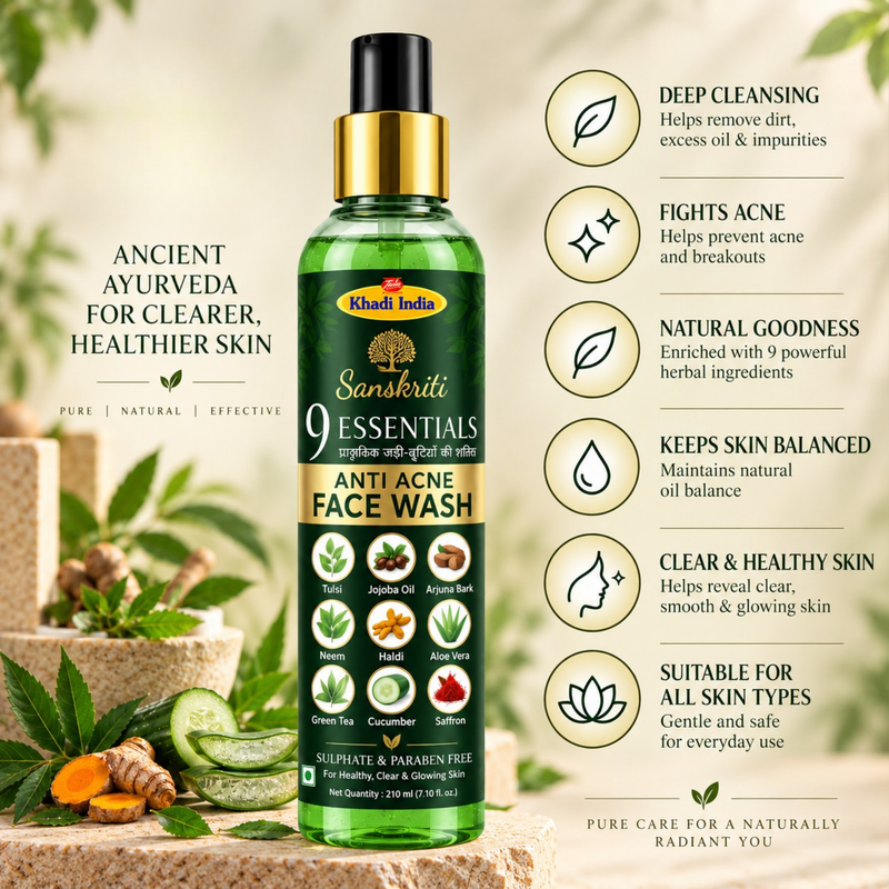 9 Essential Face Wash 210ml