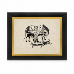 Yashoda Maiya Feeding Bal Krishna Sanjhi Art Frame
