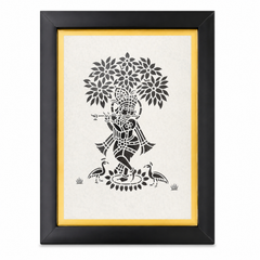 Yashoda Maiya Feeding Bal Krishna Sanjhi Art Frame