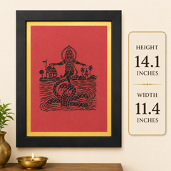 Yashoda Maiya Feeding Bal Krishna Sanjhi Art Frame