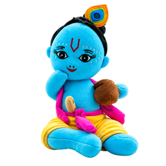 Makhanlal Baby Krishna Plush Toy - Small