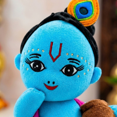 Makhanlal Baby Krishna Plush Toy - Small