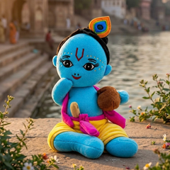 Makhanlal Baby Krishna Plush Toy - Small
