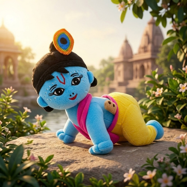 Manohar Baby Krishna Plush Toy - Small